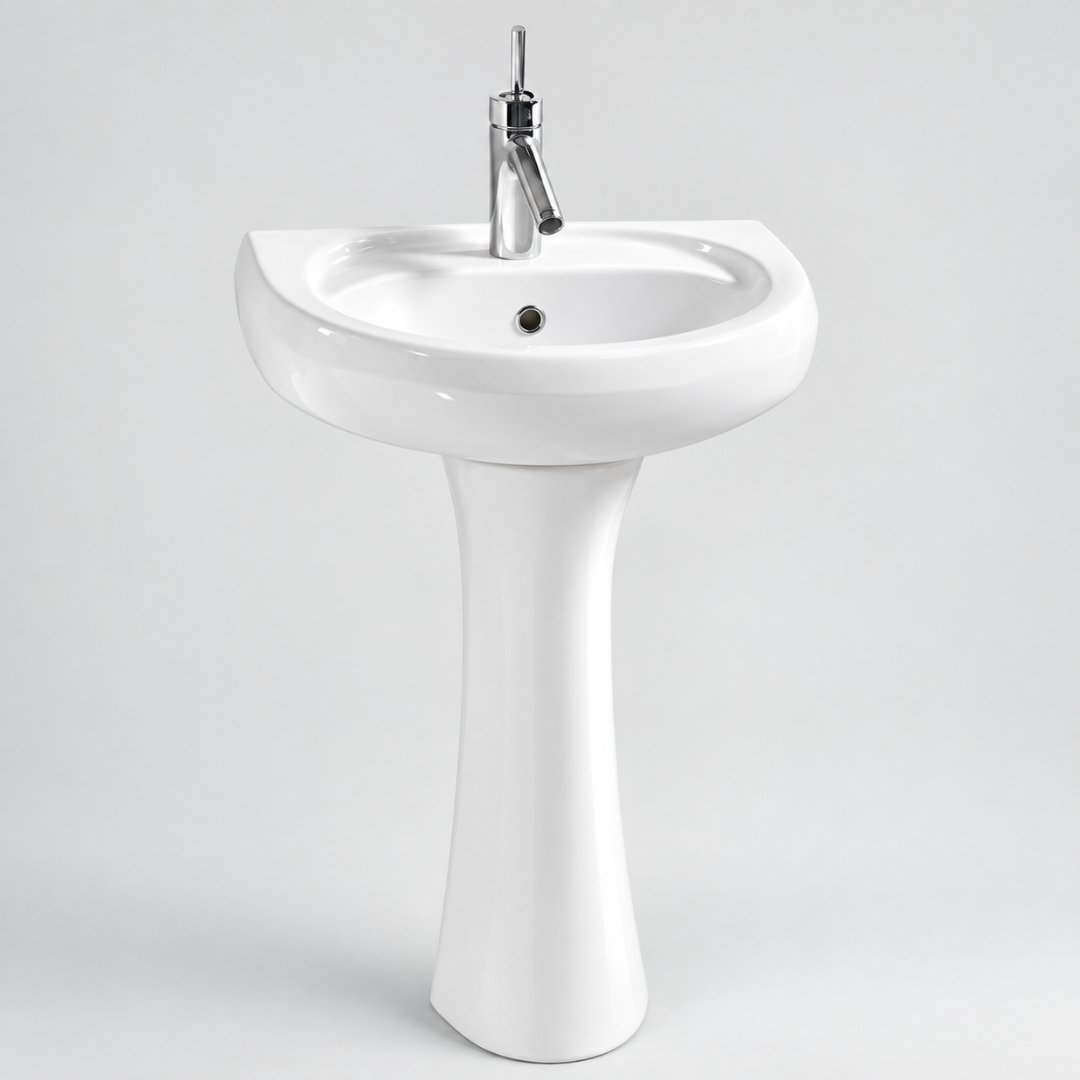 Sonet REPOSE, washbasin with pedestal (view 2)